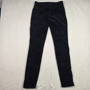J Brand Women's Black Velour Digital Camo Skinny‎ Jeans Size 27